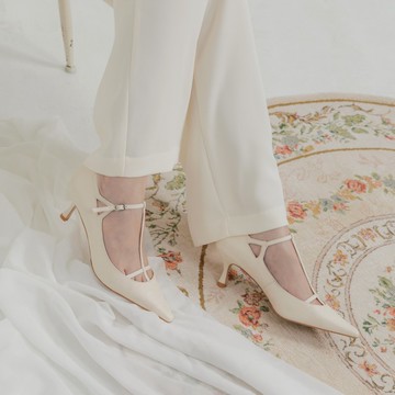 T字性感-細跟鞋-白色