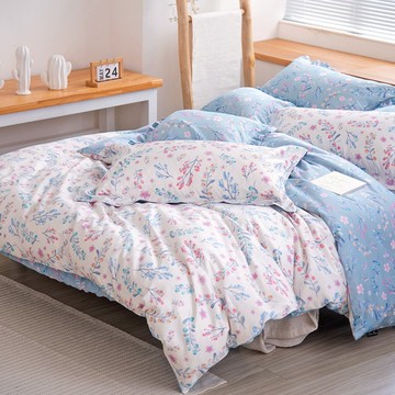 DR901 Grace/300織長絨棉//床包枕套組/床包被套組/台灣製