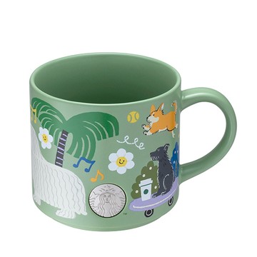 星巴克汪汪出遊馬克杯