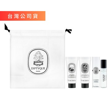 Diptyque 玫瑰之水旅行3件組(玫瑰之水淡香水/希臘無花果潔膚露/肌膚之華手部及身體潤膚乳)