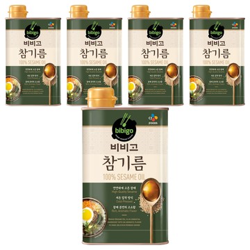 CJ bibigo 芝麻油 500ml 精選芝麻 精細壓榨製成  5罐