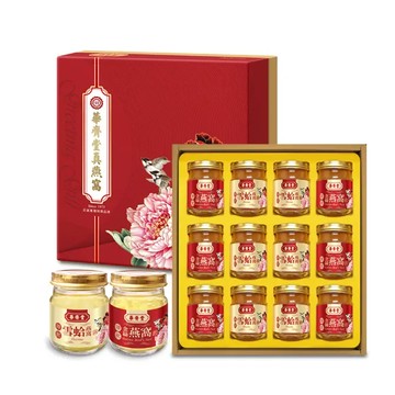 【華齊堂台中店】經典燕窩禮盒(75ml*12入)*1盒
