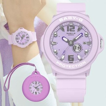CASIO 卡西歐 BABY-G+PLUS 錶殼吊飾 柔和粉彩 時尚腕錶 錶 手錶 送禮 BGA-15K-6A