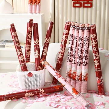 🔥臺灣出貨🔥婚慶高考用品畢業結婚禮炮金榜題名氣氛綵帶噴花手持禮花慶典儀式