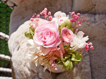 不凋玫瑰 圓桌花 極度花燥 永生花 花禮