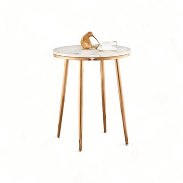 輕奢金鑄  餐桌 貝兒 原石大理石紋 小圓桌 60圓桌 TBB050-S