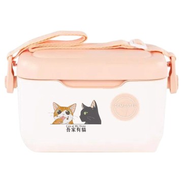 A&R 吾家有貓戶外手提保溫保冷箱  13L  蜜桃粉
