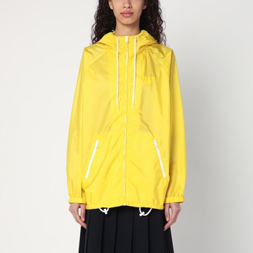 Yellow raincoat in lightweight Re-Nylon