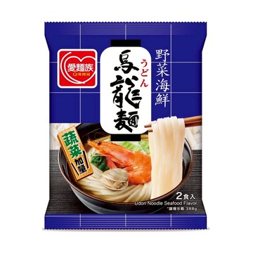 [家速配]愛麵族 野菜海鮮烏龍麵 194g x 2包