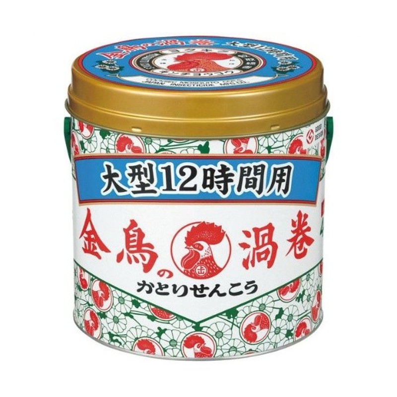 大日本除虫菊 キンチョー 金鳥の渦巻 大型 12時間用 40巻(缶) | LINE