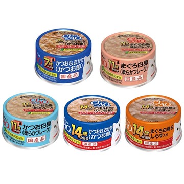 日本CIAO 特齡罐系列 75g x 24入組(購買第二件贈送寵物玩具x1包)