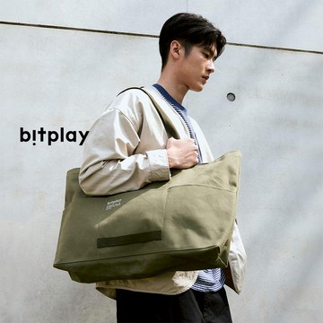 bitplay 防潑水行旅托特包30L 帆布版 Weekender Canvas Tote - 苔蘚綠