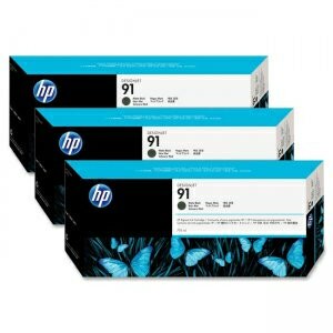 【請先詢問貨況】HP No.91 775毫升 原廠消光黑色墨水匣 三包入 (C9480A) 適用 HP DesignJet Z6100