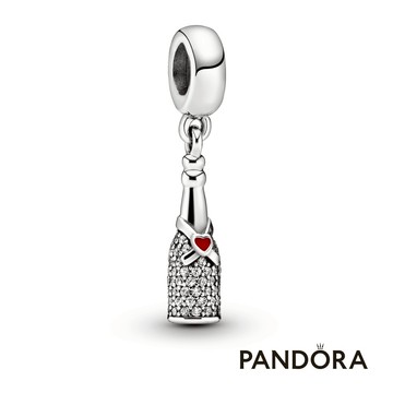 [客製化卡片]【Pandora官方直營】閃耀酒瓶吊飾🍾✨[生日禮物]
