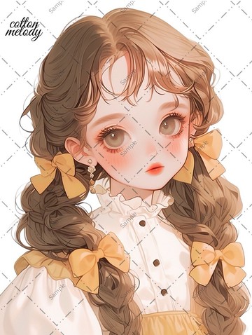 original sticker no.1069 人物貼紙 原創貼紙 人物貼紙 女孩貼紙 原創人物貼紙