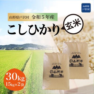 ふるさと納税 戸沢村  コシヒカリ  30kg(15kg×2袋) 山形県 戸沢村