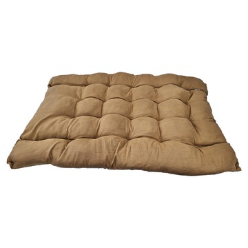 萌貝貝 療癒暖色系多功能窩墊 棕色 仿麂皮絨+PP棉  94 x 67cm  1個