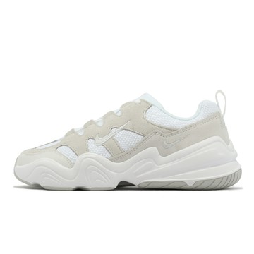 Nike 休閒鞋 Wmns Tech Hera 女鞋 白 灰 復古 麂皮 雙勾 老爹鞋