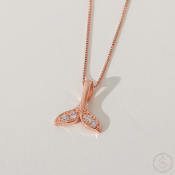 美人魚 | S925純銀 | 鑲鑽魚尾項鍊