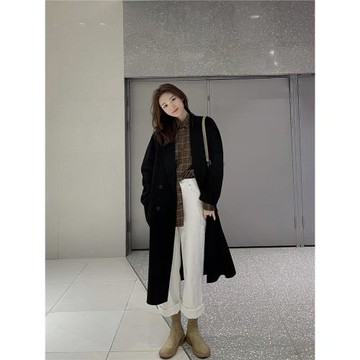 英倫風復古絨面短靴裸靴馬丁靴女厚底瘦瘦靴單靴磨砂秋冬新款靴子