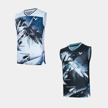 VICTOR 喬納坦專屬賽服背心 中性款 T-60007 A/漂白 C/黑