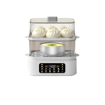 便利生活小物 110V蒸蛋器 雙層煮蛋器 家用早餐機 定時電蒸鍋 小型蒸蛋機 自動斷電 電熱蒸鍋