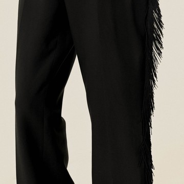 【NaSuBi Vintage】Upcycling流蘇綴飾古著長褲