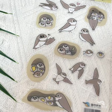 鳥類主題貼紙 DIY禮物觀鳥者 新穎可愛送給孩子們的禮物