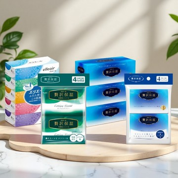 日本 大王 elleair 超柔軟 奢華保濕 面紙/衛生紙【酪梨小窩】保濕型面紙 盒裝衛生紙 保濕面紙 保濕衛生紙