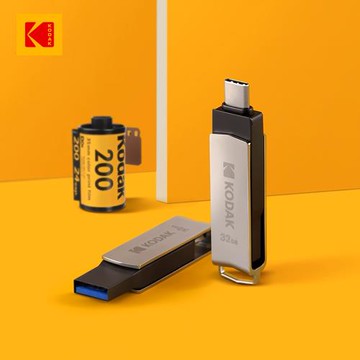 【Kodak】柯達 K273 雙接口Type-C 3.2 雙用途2合1隨身碟-32GB