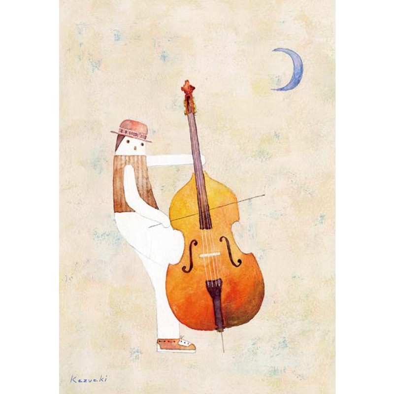 ポストカード イラスト 山田和明 蒼い月 105 150mm 絵本作家 音楽 水彩画 おしゃれ メッセージカード 郵便はがき 通販 Lineポイント最大0 5 Get Lineショッピング