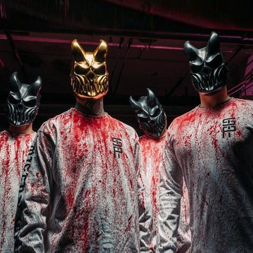 屠夫防面具“黑暗的孩子”音樂節面具死神黑暗之子死核樂隊面具萬聖節舞會道具 派對 萬聖節搞怪面具