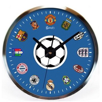 現貨+預購 時鐘 藝術掛鐘-靜音圓形足球居家創意壁鐘72z47【獨家進口】【米蘭精品】