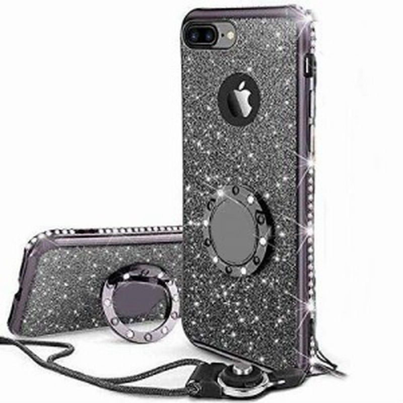 Iphone7 Iphone8 適応 リング ストラップ付きケース キラキラ かわいい おしゃれ ラインストーン 女性 女子 アイフォン7 アイフ 通販 Lineポイント最大1 0 Get Lineショッピング