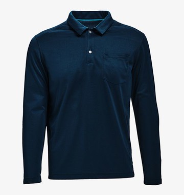 【【蘋果戶外】】荒野 W1632-173 普魯士藍 男 彈性拉鍊超涼感排汗機能衣 半門襟長袖排汗衣 登山 休閒 春夏 wildland 吸濕排汗 運動上衣 休閒 運動 快乾透氣 輕薄舒適