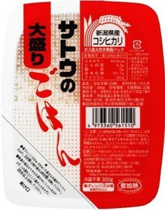 佐藤食品　サトウのごはん 新潟県産コシヒカリ大盛 300G×24パック入り