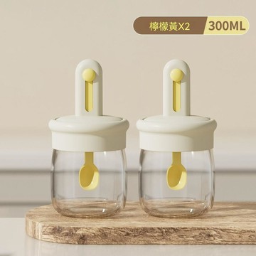 🔶台灣發貨🔶調料罐組合套裝勺子一體蓋防潮勺蓋可伸縮硅膠防潮定量顏值高收納