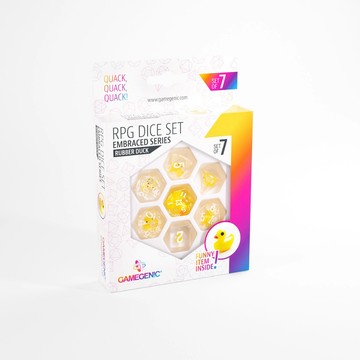 【GoKids】琥珀系列 RPG骰子7入組Gamegenic EMBRACED SERIES - RPG DICE