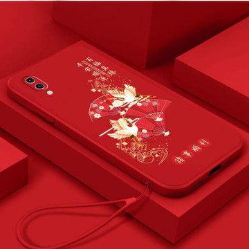 適用vivoy93手機殼vivo送鋼化膜y93s中國風v1818a保護套新款viv0丫91硅膠軟殼vⅰvoy全包防摔viviy男女vovoy