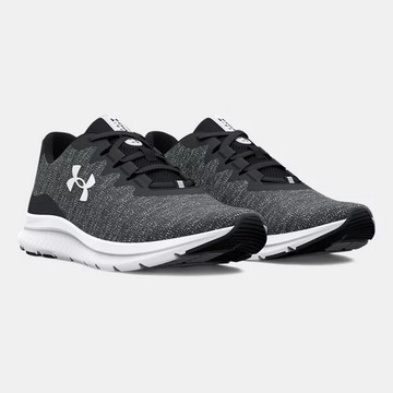 【UNDER ARMOUR】 Charged Impulse 3 Knit 慢跑鞋 跑步鞋 女鞋 黑灰色-3026686-001