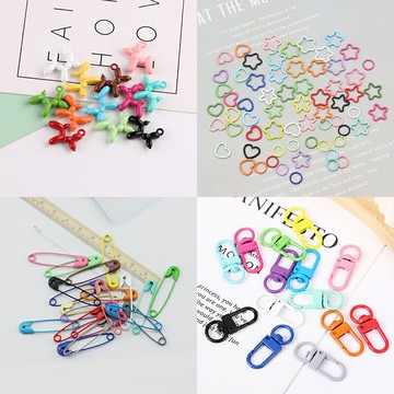 彩色烤漆鑰匙圈 鑰匙扣 活頁扣 登山扣 門扣 環扣 吊墜 飾品配件 手工藝 DIY材料 手作【BlueCat】【RD1655】