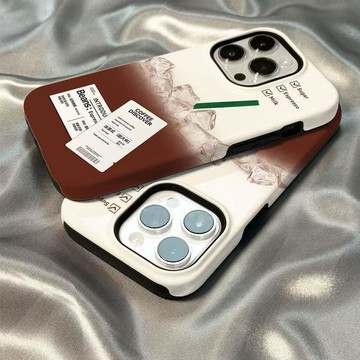 ✨限時特惠✨菲林二合一白色咖啡適用蘋果17air/6e手機殼iPhone2435promax女xr