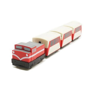 林鐵阿里山號列車 鐵支路4節迴力小列車 迴力車 火車玩具 壓克力盒裝 QV020T1 TR台灣鐵道
