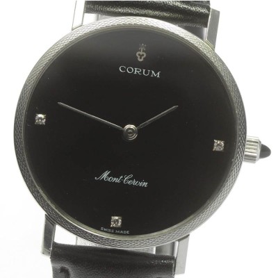 【CORUM】コルム モンセルヴァン 3Pダイヤ クォーツ メンズ 