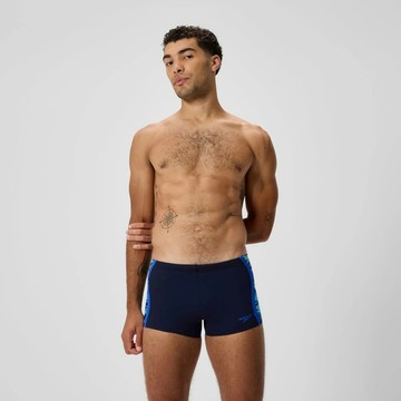 SPEEDO HYPERBOOM SPLICE 男四角泳褲 藍 SD8A000253002