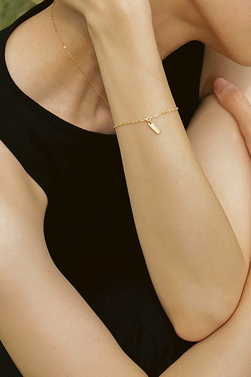 vingtsix logo手鍊 鍍14k金 金手鍊 樹脂 品牌手鍊 上班族飾品