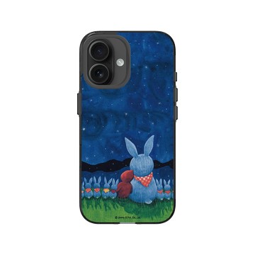 iPhone 16 Clear (相機按鈕) 酷墨灰 - 幾米 Jimmy Liao - 世界別為我擔心-在一起