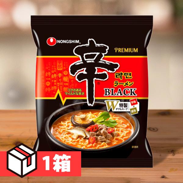 農心]辛ラーメン ブラック130g BALCK ブラック 辛ラーメン  130g 1箱36個(225円×36個) 1BOX 韓国ラーメン インスタントラーメン