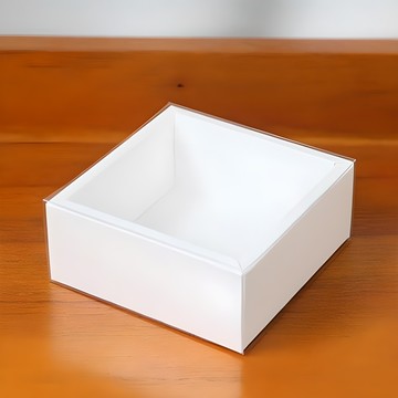 Ehomebaking 滑蓋式白色正方禮物盒  10片  白色