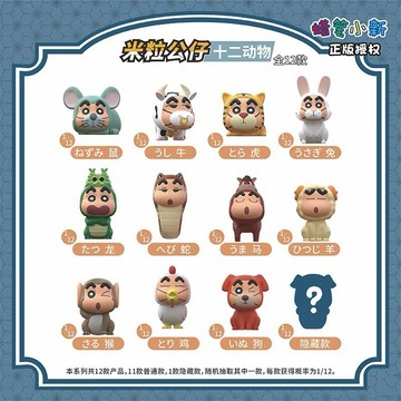 蠟筆小新十二生肖 米粒 小新 動物 盲盒 盒玩 一中盒【預購】